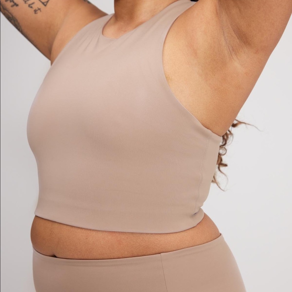 Girlfriend Collective Dylan Bra in Quartz